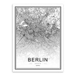 Black White Custom World City Map - deinuhrengeschäft.de