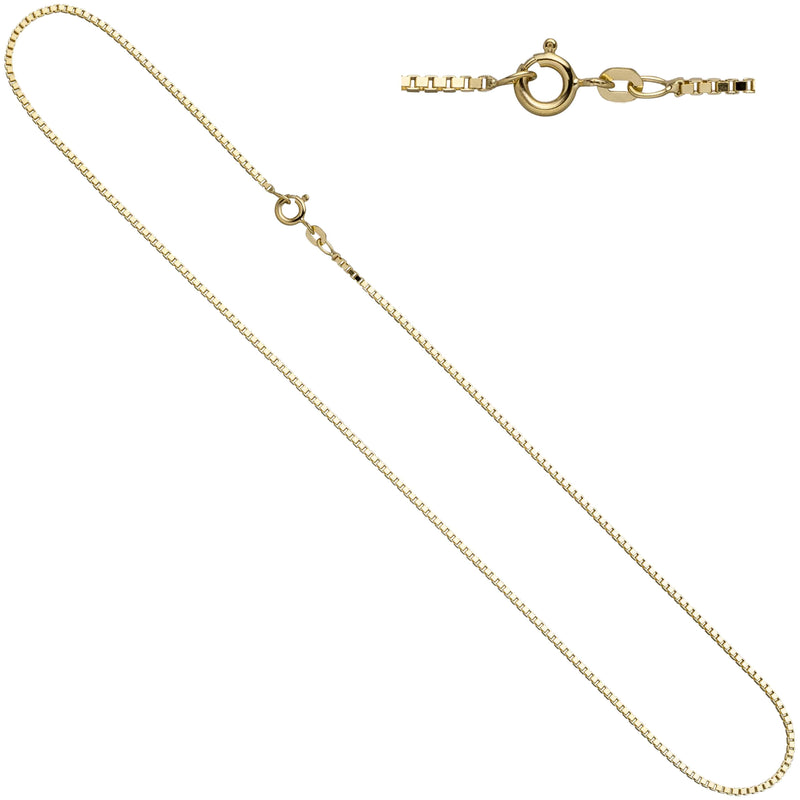 Venezianerkette 333 Gelbgold 1,0 mm 38 cm Gold Kette Halskette Goldkette