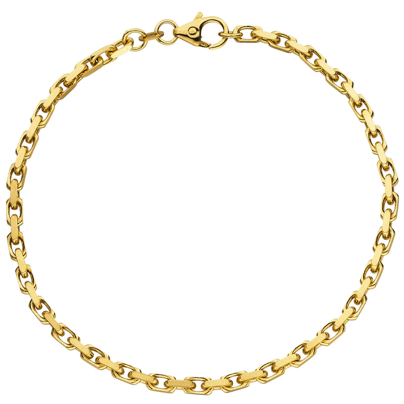 Ankerarmband 585 Gold Gelbgold diamantiert 21 cm Armband Goldarmband |  MICHEL Juweliere & Uhrengeschäfte